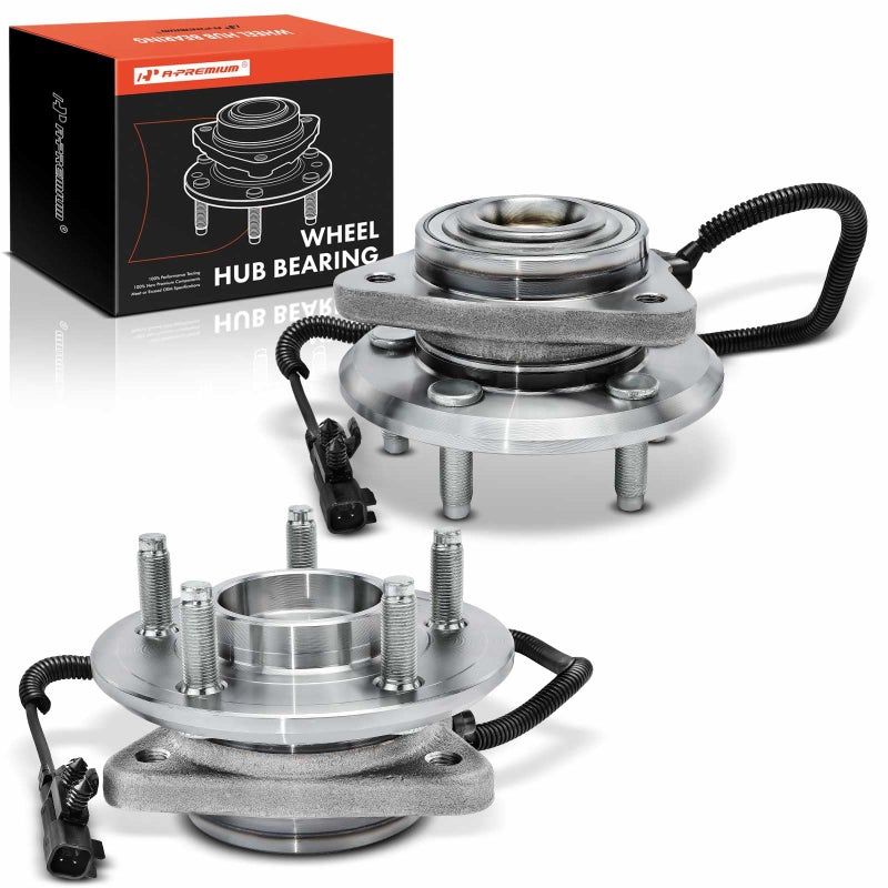 A-Premium APremium 2 x Front Wheel Bearing and Hub Assembly with ABS 5Lug Compatible with Jeep Liberty 20082012 Dodge Nitro 20072011 4WD and with 4Wheel ABS