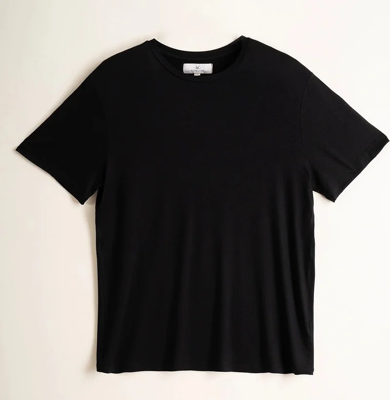 بينيلوبي Men's Short Sleeve T-Shirt XL Black - Baily Collection
