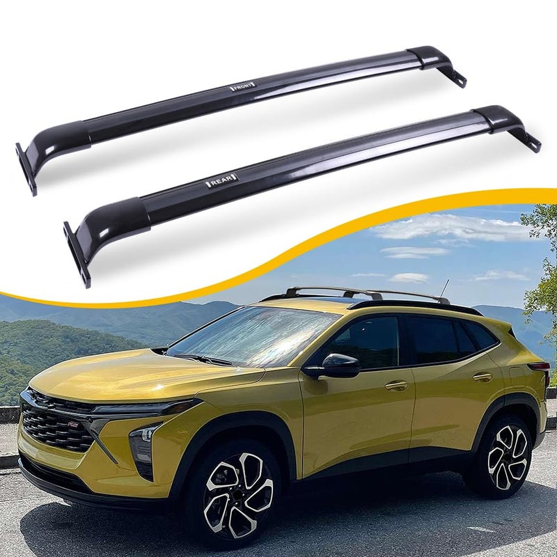 حامل سقف EZREXPM بوزن 220 رطل مناسب لشيفروليه تراك 2RS ACTIV LT 2023 2024 2025 ملحقات سقف مع قضبان سقف جانبية