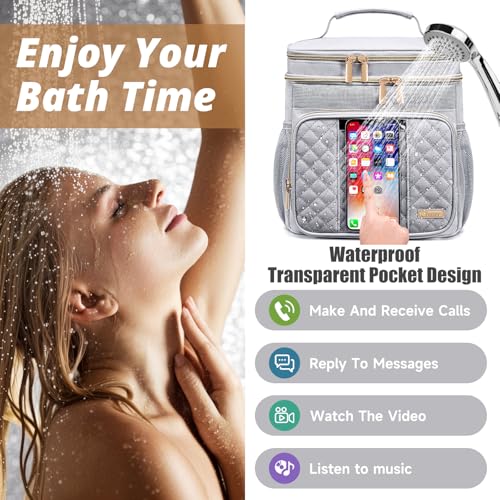 Tealari Large Toiletry Bag for Women Men,Bathroom Bag,Water Resistant Portable Shower Caddy for College Dorm,Hanging Toiletry Bags for Traveling,Gym Camping Cruise Ship Travel Essentials Shower Bag - Image 3