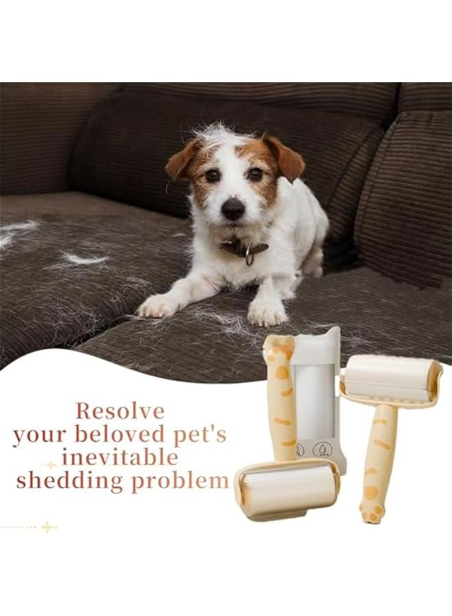 Boboknow Pet Hair Remover Kit - 1 Handle with 10 Sticky Lint Rollers for Clothes, Sheets, Carpet, Couch - 10 Refills, 600 Sheets - Image 2