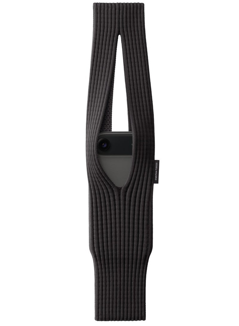 MOCOM Wearable Knit Phone Pocket with Short 40cm Strap — Designer 3D-Knit Crossbody Phone Carrier | Universal Fit for All iPhone Models & Smartphones | Luxury Flexible Accessory for AirPods, Wallet & Everyday Essentials | Crafted with Stretch Technology | Effortless Style & Utility - Image 1