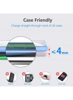 Yootech Yootech Wireless Charger,10W Max Fast Wireless Charging Pad Compatible with iPhone 14/14 Plus/14 Pro/14 Pro Max/13/13 Mini/SE 2022/12/11/X/8,Samsung Galaxy S22/S21/S20,AirPods Pro 2(No AC Adapter)  - Image 4