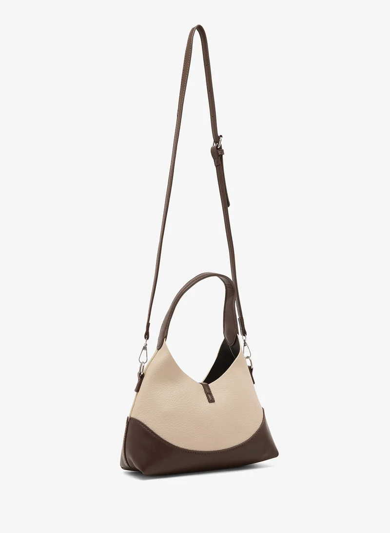 Ella Structured Shoulder Bag In Colourblock
