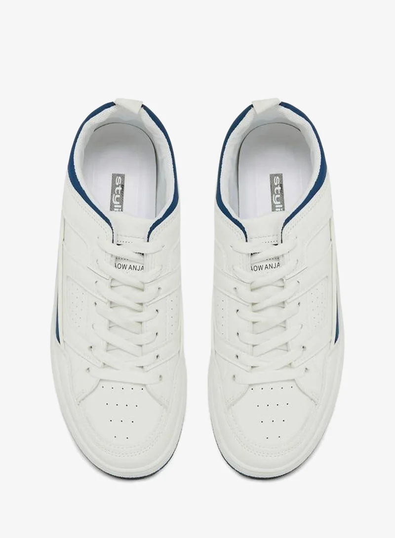 Styli Active Color Block Low Top Lace Up Sneakers