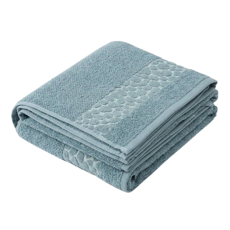 Egyptian Cotton Hand Towel, Full Terry Loop Design, Premium Soft & Highly Absorbent, 50x100 cm, 260g, Made in Egypt - petroleum - Image 1