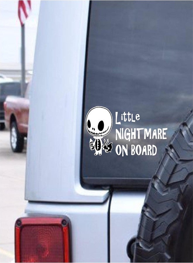 Little Nightmare Baby on Board Cute Funny car Truck Sticker Decal Off Road 4x4 Trails Climbing Dog Animal pet Lover