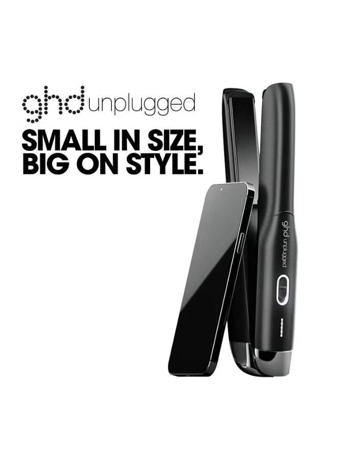ghd Unplugged Styler Cordless Flat Iron Hair Straightener, Professional Travel Straightening Iron With Heat-Resistant Case, Usb-C Charging For 20-Minutes Of Use, Black  - Image 4
