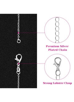 cridoz Necklace Chain Bulk For Jewelry Making Cridoz 36 Pack Jewelry Chain Silver Plated Necklace Chains For Jewelry Making 1.2 Mm (24 Inches)  - Image 3