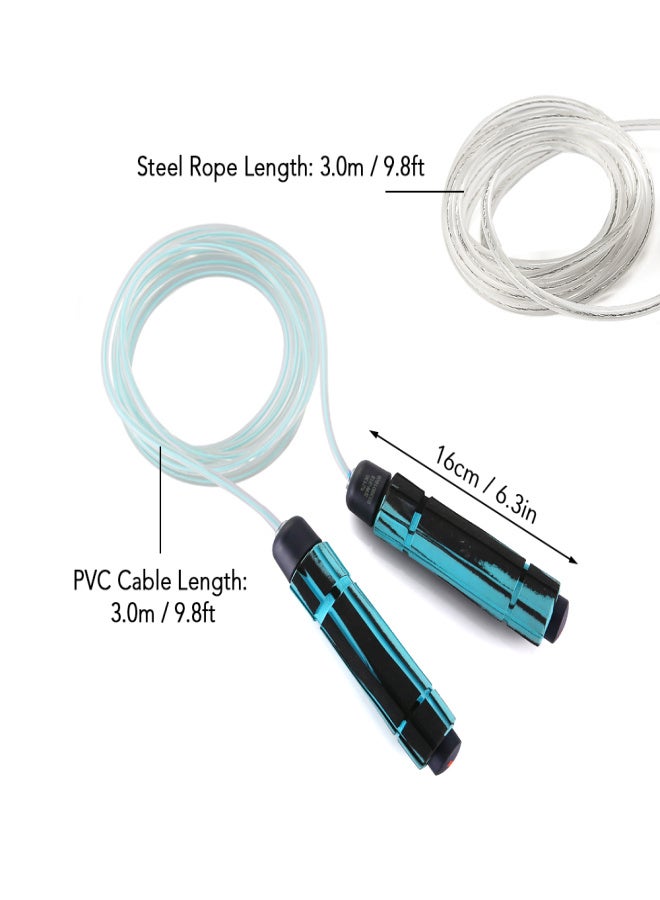 SOWELL 10pcs Skipping Rope Set with Weight Blocks Adjustable Jump Rope For Fitness Weight Loss Endurance Training Cardio Jumping Exercise - Image 2