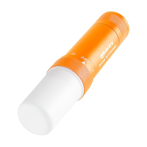 Mares EOS Strobe - 450 Lumen High-Visibility USB Rechargeable Durable Aluminum Scuba Dive Light with Constant & Flash Modes for 100m Underwater Diving - Image 1