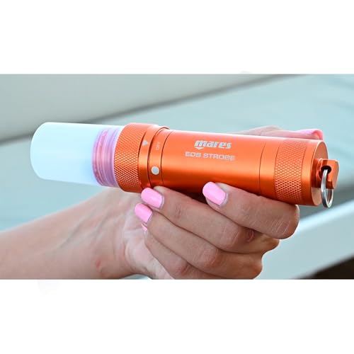 Mares EOS Strobe - 450 Lumen High-Visibility USB Rechargeable Durable Aluminum Scuba Dive Light with Constant & Flash Modes for 100m Underwater Diving - Image 4