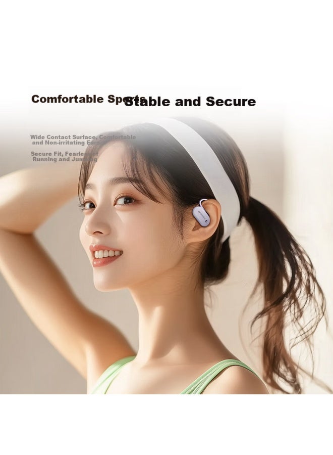 Sansui W15 Bluetooth Headphones, Bone Conduction Concept, True Wireless, Ear-hook Style, For Sports And Running, Calls, Noise Reduction, Long Battery Life, Suitable For Apple And Huawei Black - Image 1
