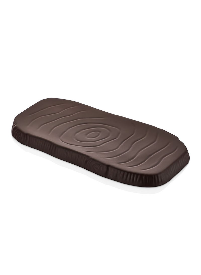 KULSAN Melamine Steak dish Brown Color Size 35 cm