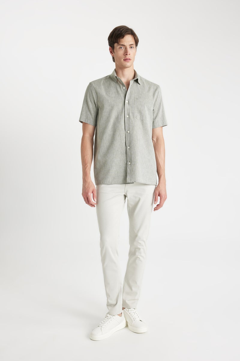 DeFacto Man Regular Fit Polo Collar Short Sleeve Shirt  - Image 3