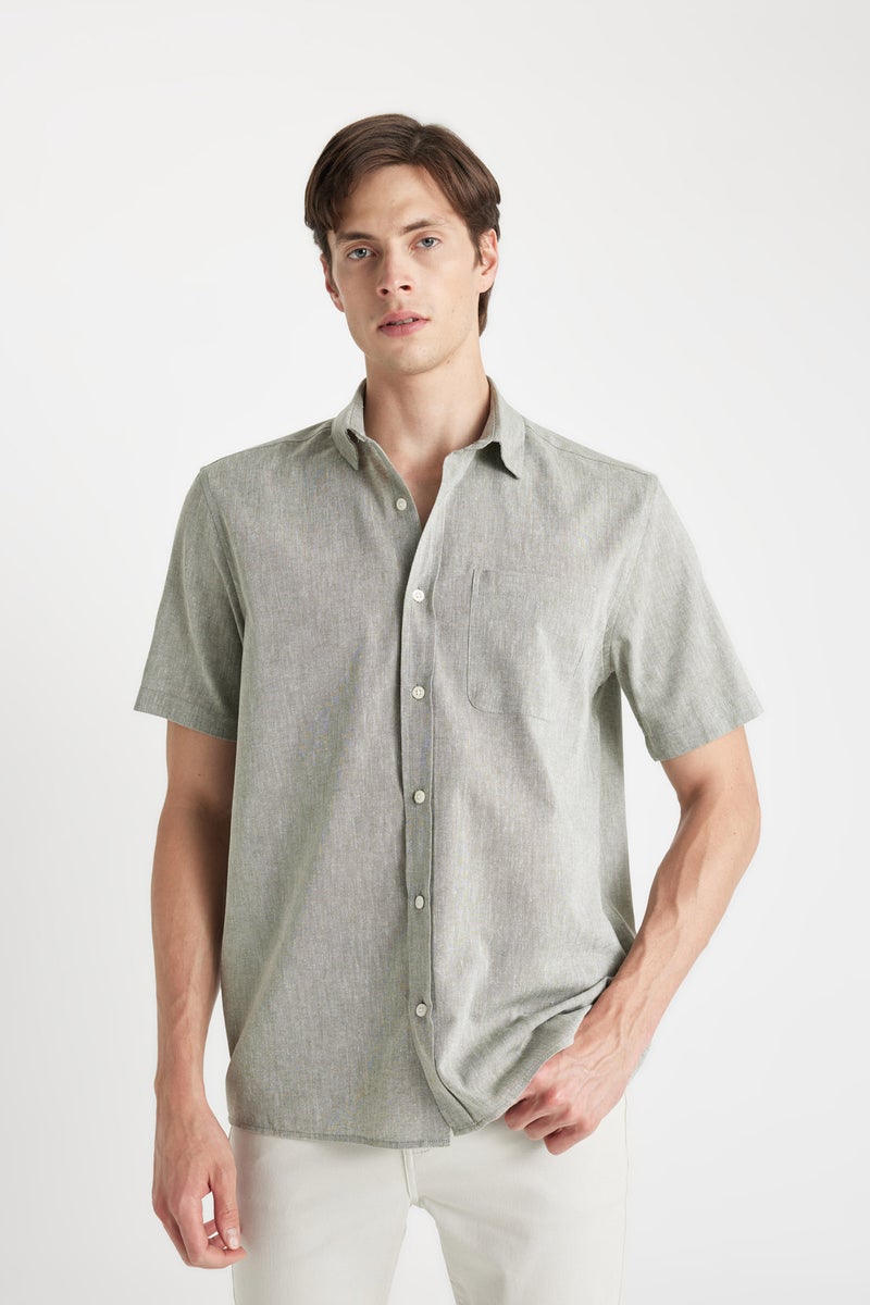 DeFacto Man Regular Fit Polo Collar Short Sleeve Shirt  - Image 5