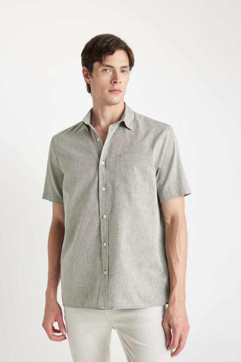 DeFacto Man Regular Fit Polo Collar Short Sleeve Shirt  - Image 1