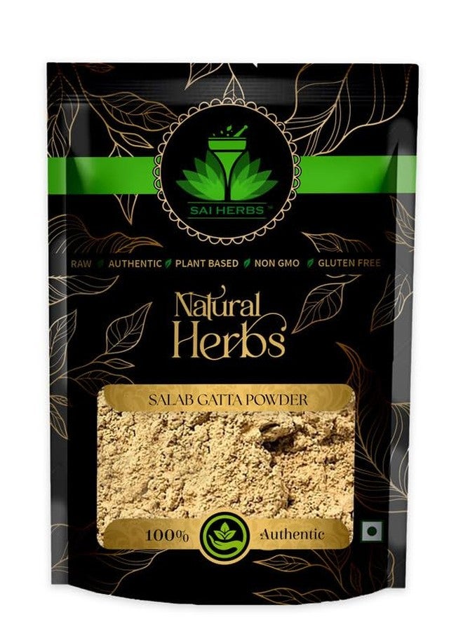SAI HERBS Salab Gatta Powder - Salam Gattha Powder - Orchis Mascula Powder - Salep Orchid Root Powder - Pure & Natural (100 Grams) - Image 1