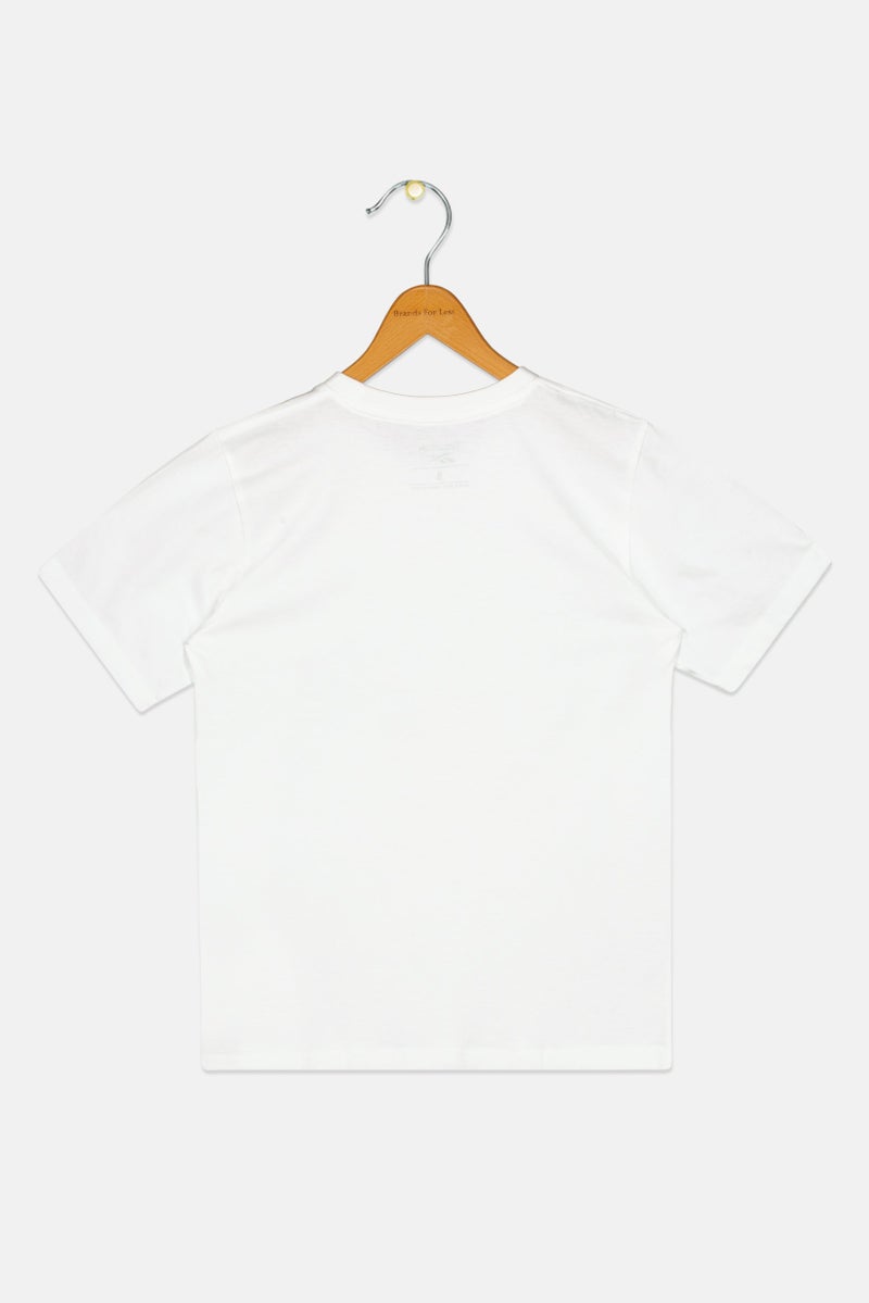 Reebok Kids Boy Short Sleeve Outdoor T-Shirt, White - Image 2