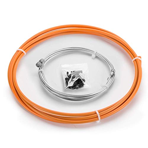 EASTERN POWER Bicycle Brake Cable & Housing, MTB Brake Cables Set, Universal Bike Brake Cables for Mountain/Road Bike, Orange - Image 2