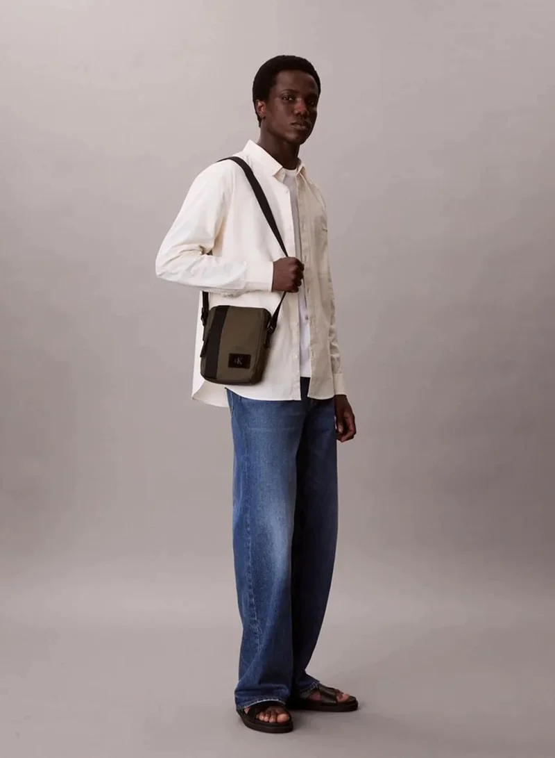 Calvin Klein DEEP OLIVE Canvas Reporter Bag for Men | Best Price UAE