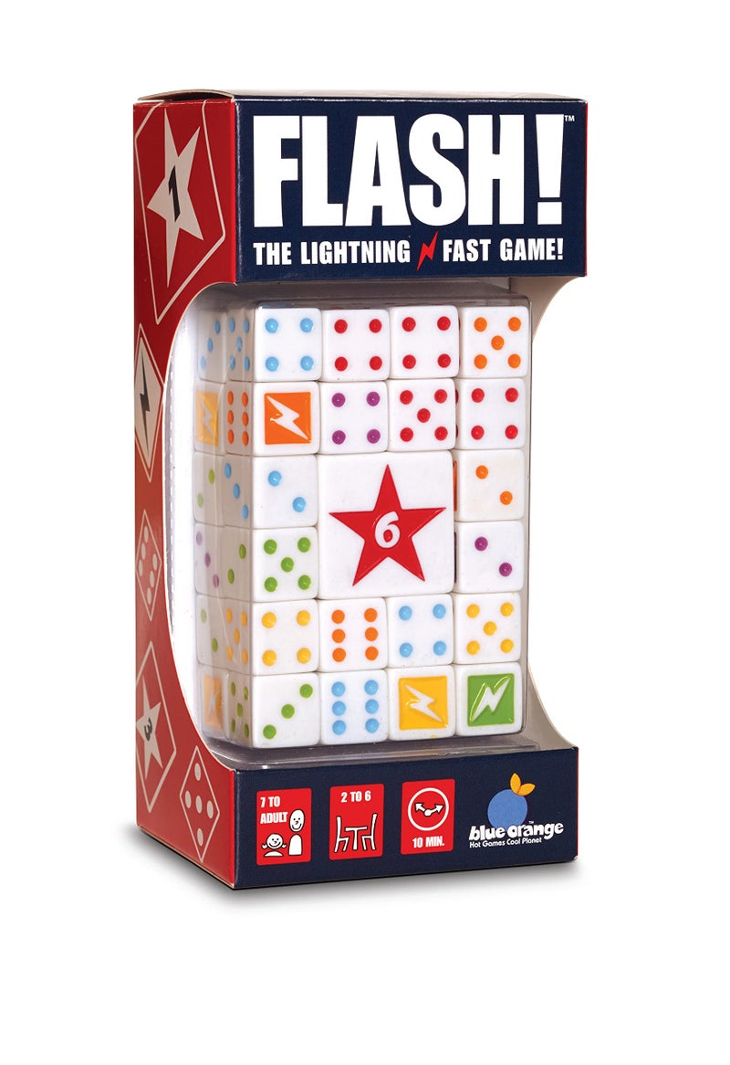 blue orange FLASH Lightening Fast Party Family Dice Rolling game by Blue Orange Games for 26 Players Ages 7 - Image 3