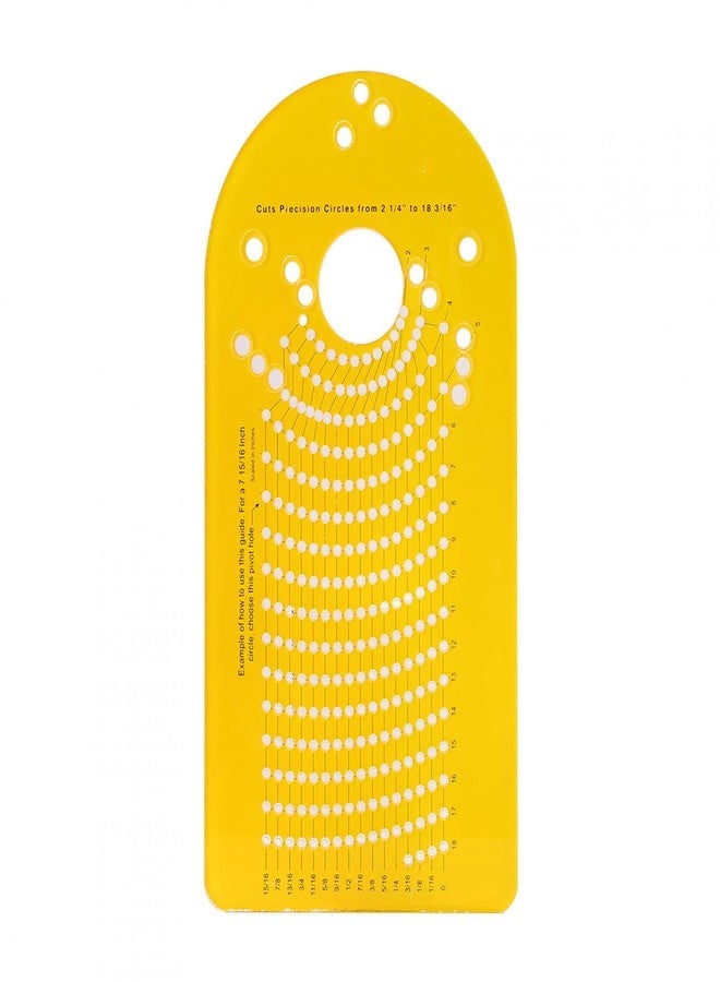 KASCLINO Circle Cutting Jig for Plunge Router, High Accuracy Groove Milling Circle Cutting Jig for Making Speaker Cutouts Cut Circles for Woodworking Tool(Yellow) - Image 1