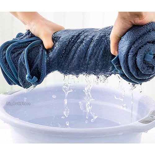 Fezora Microfiber Bath Towel for Men & Women – Large Size 70x140 cm, 400 GSM, Ultra Soft, Quick Dry, Lightweight & Super Absorbent Towel for Bathroom, Gym, Spa, Travel & Swimming (Dark Blue) - Image 5