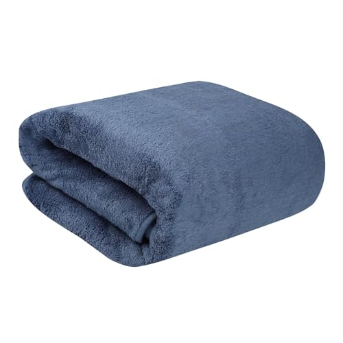 Fezora Microfiber Bath Towel for Men & Women – Large Size 70x140 cm, 400 GSM, Ultra Soft, Quick Dry, Lightweight & Super Absorbent Towel for Bathroom, Gym, Spa, Travel & Swimming (Dark Blue) - Image 1