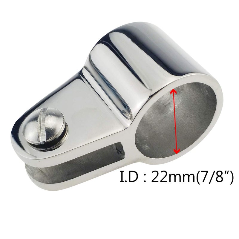 keehui Pair Of Marine Grade 316 Ss 7/8""I.D.Bimini Top Jaw Slide Boat Hardware Fitting For 7/8"" (22.2Mm) Round Tube - Image 2