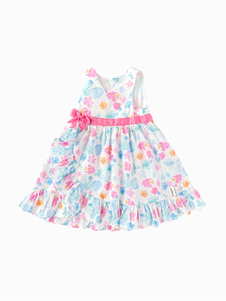 Balabala Girls' Dress With Floral Texture - Image 1