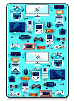 Protective Flip Case For Apple iPad mini 7th Generation (A17 Pro 2024 Model) (Mini 6 2021 Model  6th Generation) With Trifold Stand Auto Wake Sleep Shockproof Cover Gaming Wallpaper