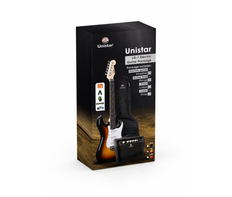يونيستار باك جيتار كهربائي Unistar L-G1-SB-PAK - Image 2