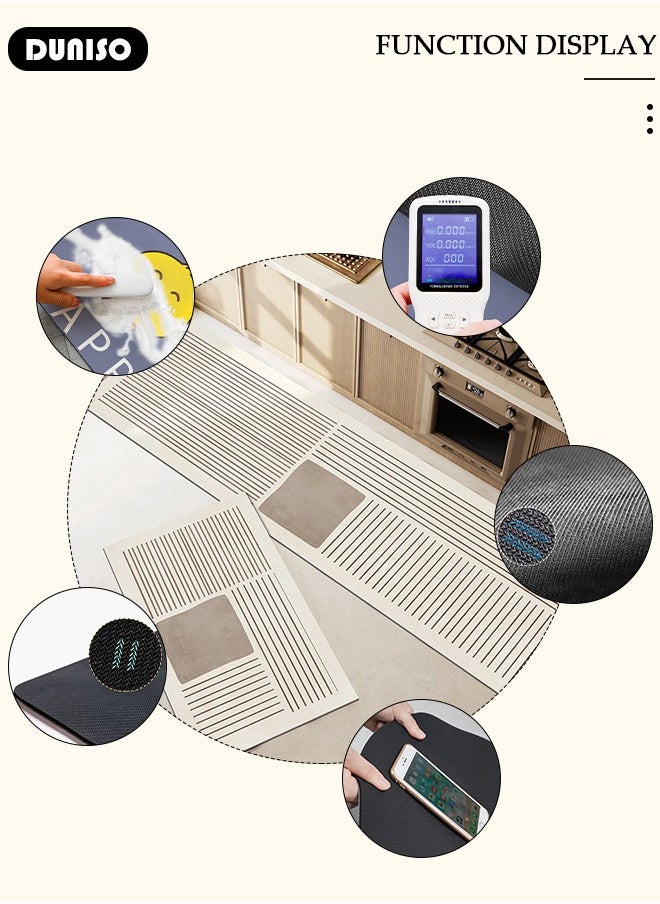 DUNISO 2 PCS  Kitchen Mats and Rugs Set , Non Slip Heavy Duty Standing Mat, Quick Dry Diatom Mud Floor Mat,  Extra Soft and Absorbent Floor Mats for  Kitchen, Bath, Office, Laundry(40*60cm+40*120cm)  - Image 2