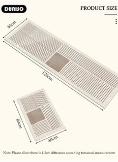 DUNISO 2 PCS  Kitchen Mats and Rugs Set , Non Slip Heavy Duty Standing Mat, Quick Dry Diatom Mud Floor Mat,  Extra Soft and Absorbent Floor Mats for  Kitchen, Bath, Office, Laundry(40*60cm+40*120cm)  - Image 4