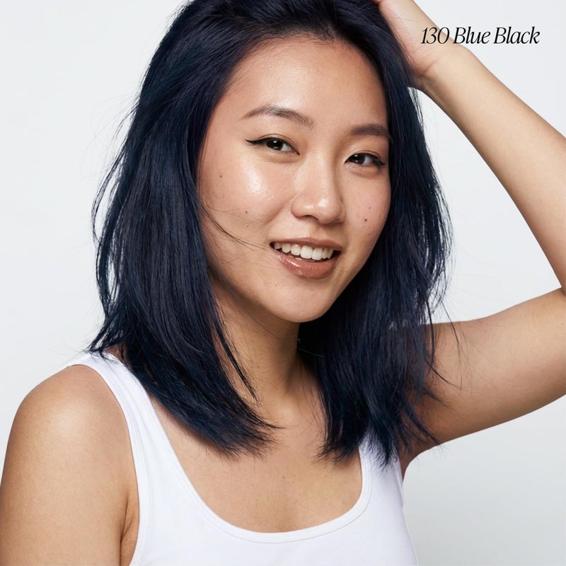 Adore Semi Permanent Hair Color (130 Blue Black) | Vegan & Cruelty-Free Black Hair Dye | No Ammonia, No Peroxide, No Alcohol | 4 Fl Oz - Image 2