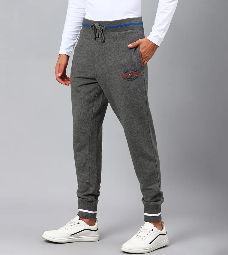 BEVERLY HILLS POLO CLUB Logo Embroidered Joggers