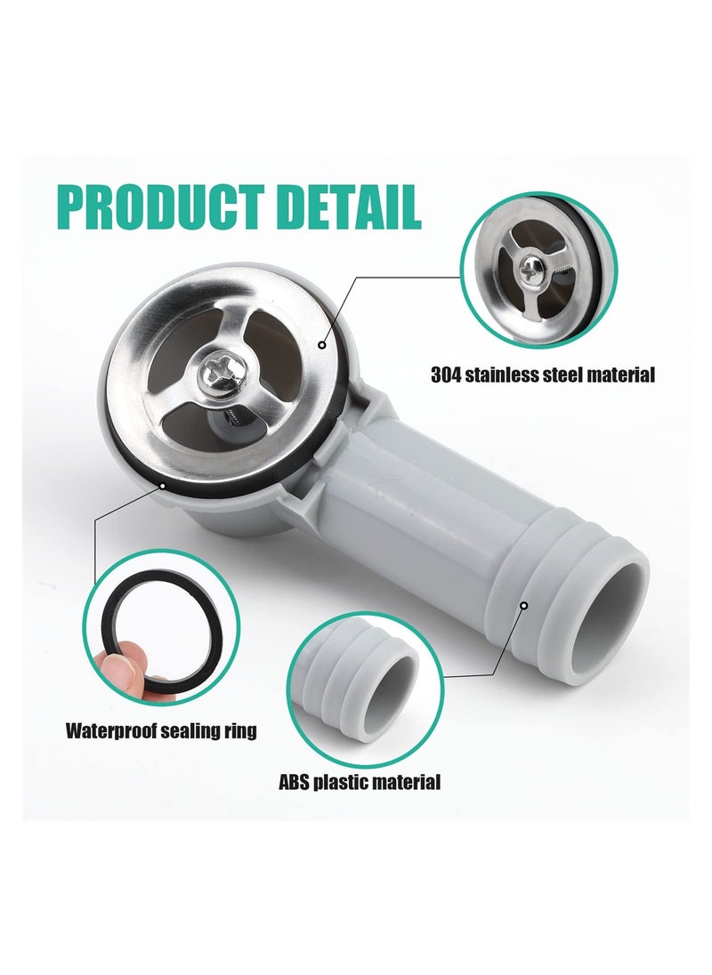 SYOSI 2 PCS Sink Overflow Pipe for Bathroom Kitchen Vanity Artistic Basin, Resistant Sink Hole Drain Covers Tidy Insert Spares  - Image 5