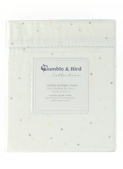 Bumble & Bird Bumble & Bird - Cotton Stars Baby Bedding For Moses Basket - Grey - 3pcs  - Image 3