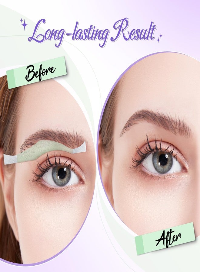 Beauty7 شرائح شمع الحواجب عالية القوس من بيتي7، شرائح إزالة شعر الحواجب - 24 قطعة شريط + 4 مناديل زيت مهدئ، لإزالة شعر الوجه، مثالية لجميع أنواع البشرة للنساء - Image 4