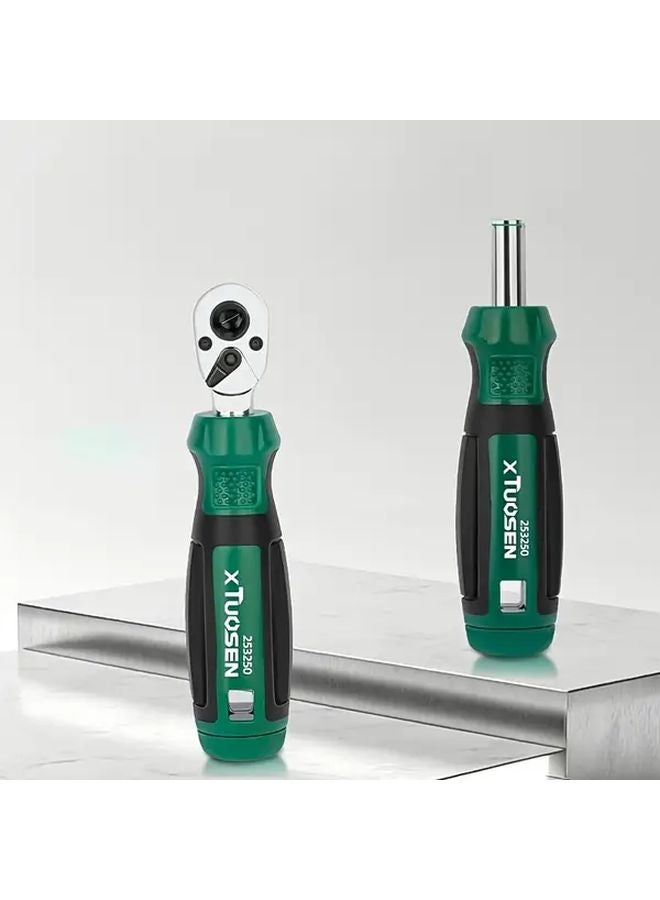 مجموعة أدوات إصلاح متعددة الوظائف من 40 قطعة مع مفتاح براغي طارة ذو روchet وأكمام عزم الدوران - Image 4