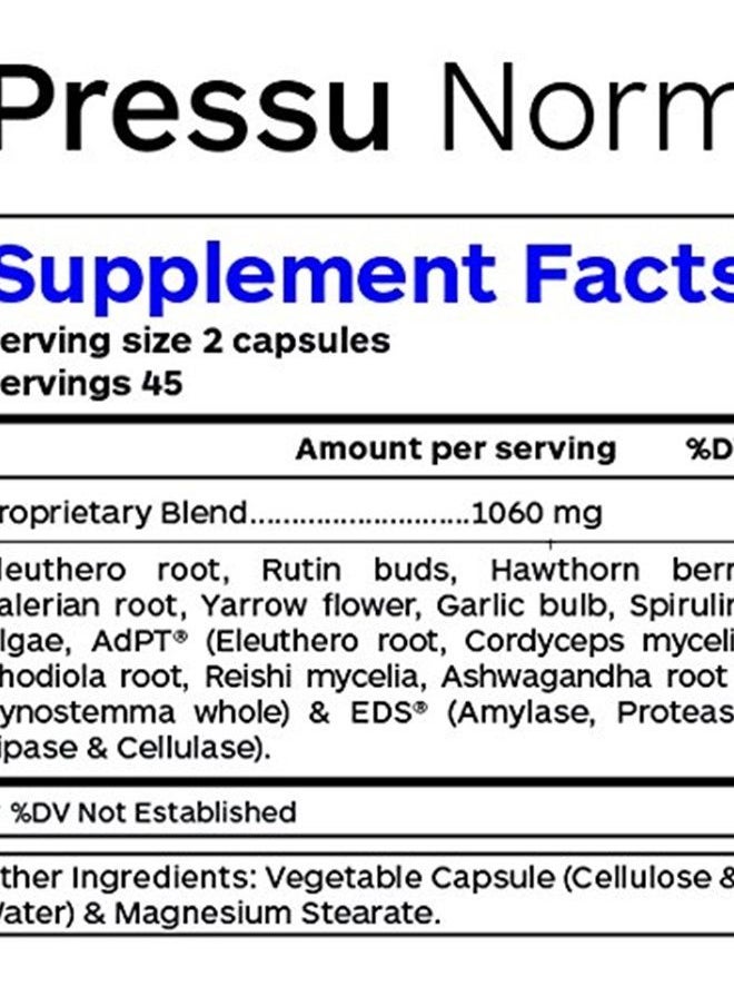 Professional Botanicals - Pressu Norm - 60 Vegetarian Capsules - Image 1