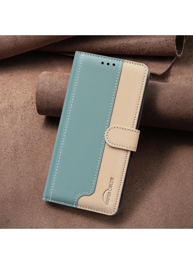 Zaboon Case For iPhone 13 Pro Max Color Matching RFID Anti-theft Leather Phone Case - Image 2