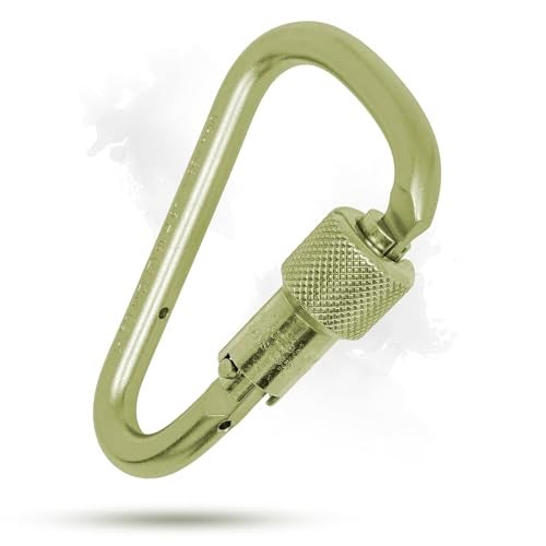 ProClimb USR-12-CTL Twist Steel Carabiner - 124 mm x 79 mm, ANSI Z359.1-2007/Z359.12-2009 Certified, 45 Kn Minimum Breaking Strength, Safety Supply Equipment - Made in Taiwan - Image 4
