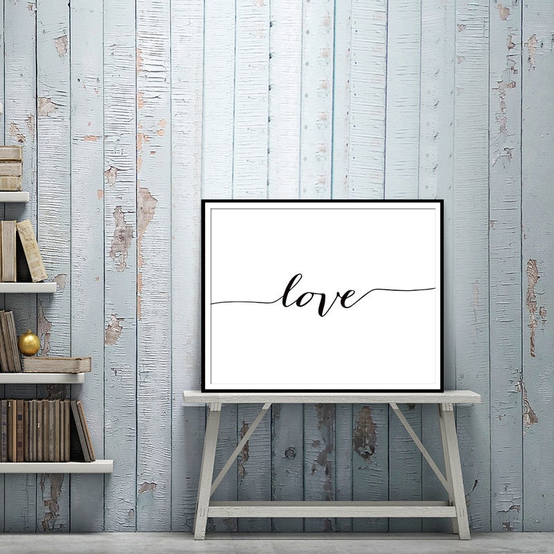 Hand In Hand Nordic Simple Canvas Painting Abstract Sketch Hand Letter Art Hanging Painting Living Room Study Decorative Painting Core - Image 4