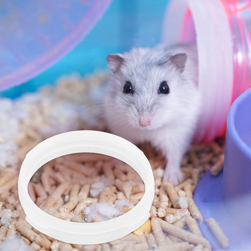 10pcs White Hamster Tube Connector Rings For Small Animal Cage Habitat Tubes - Image 5
