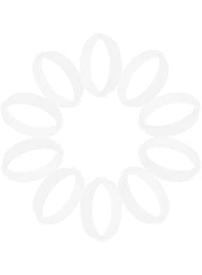 10pcs White Hamster Tube Connector Rings For Small Animal Cage Habitat Tubes - Image 1