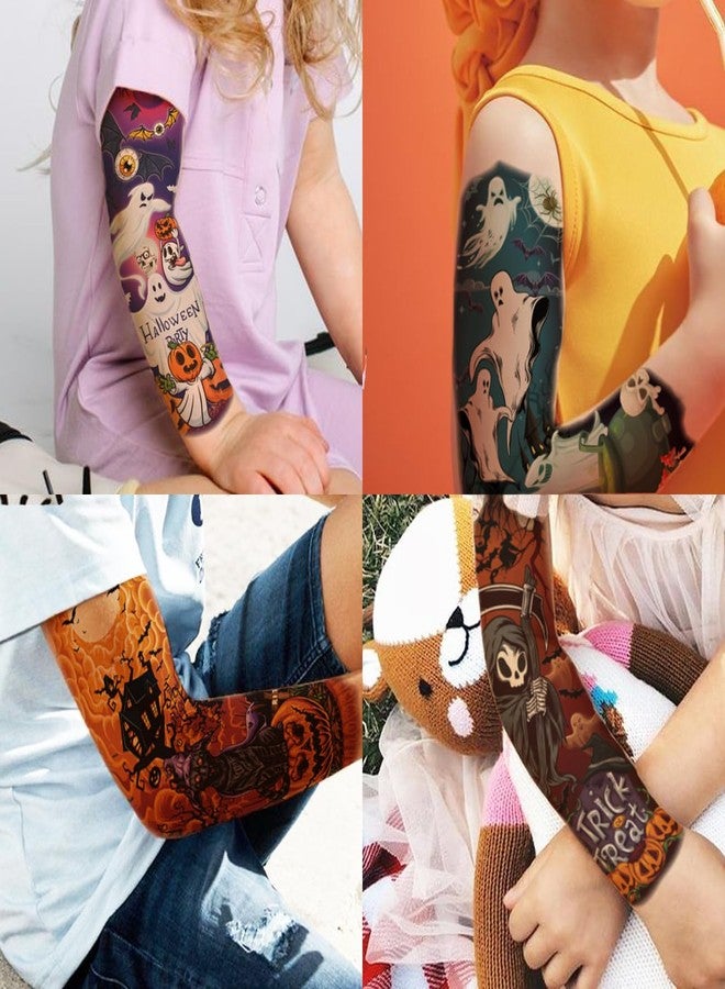 CHARLENT Kids Halloween Full Arm Temporary Tattoos - 11 Sheets Full Arm Halloween Tattoos for Boys Girls Halloween Party Favors Treats Goodie Bag Fillers - Image 5