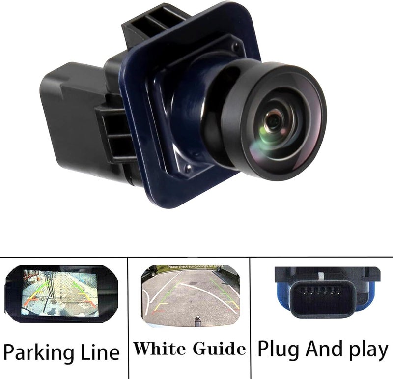 NFSpeeding Rear View Backup Camera Fits F150 2010-2014, for Mustang 2015-2020, 2015-2019 MKC, Parking Assist Camera 170°Ultra Wide Angle HD Night Vision Waterproof, Replaces EL3Z-19G490-D BL3Z-19G490-B R - Image 2