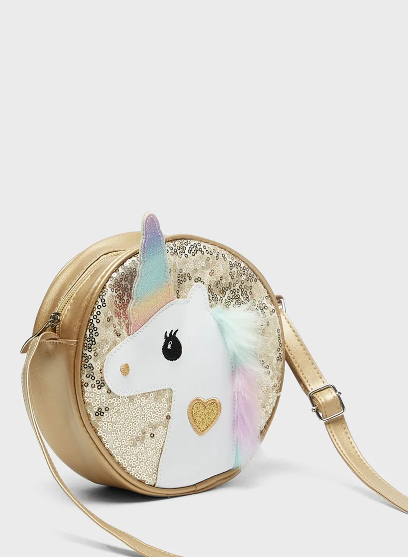 shoexpress Kids Unicorn Print Crossbody Bag